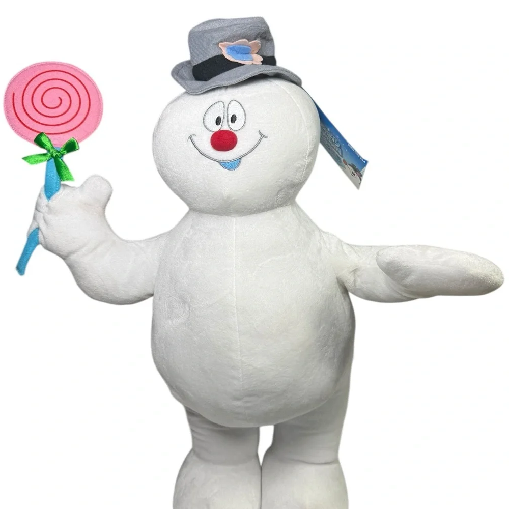 Gemmy Frosty the snow man standing plush holiday display Warner bros‎ 2013